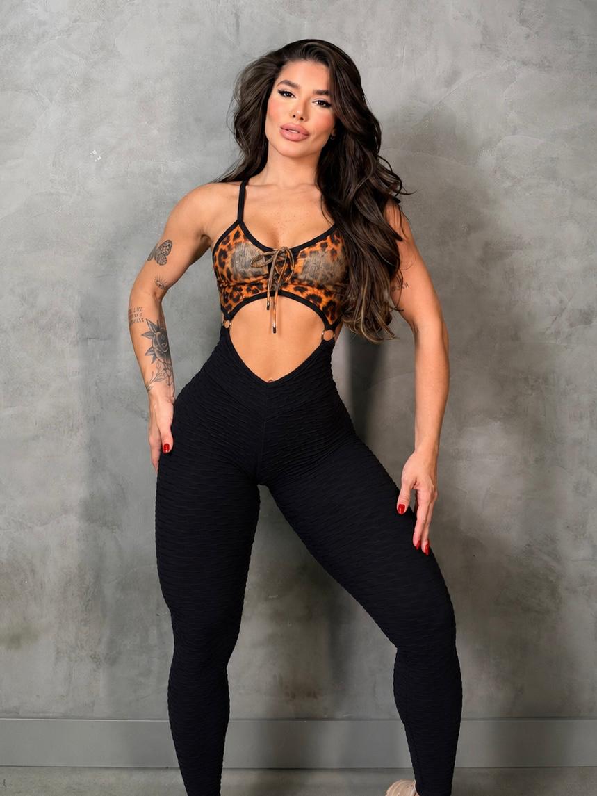 SCRUNCH BOOTY BLACK WAVE JULIA JUMPSUIT, NO RETURN
