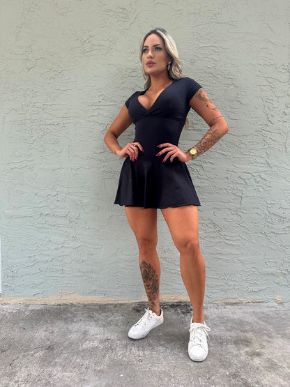 BLACK GORGEOUS SHORTS DRESS